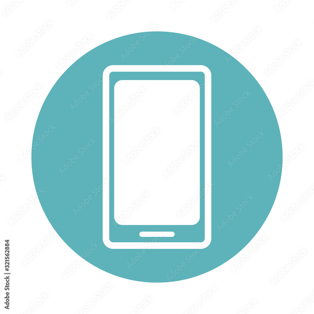 smartphone device technology isolated icon smartphone device technology isolated icon