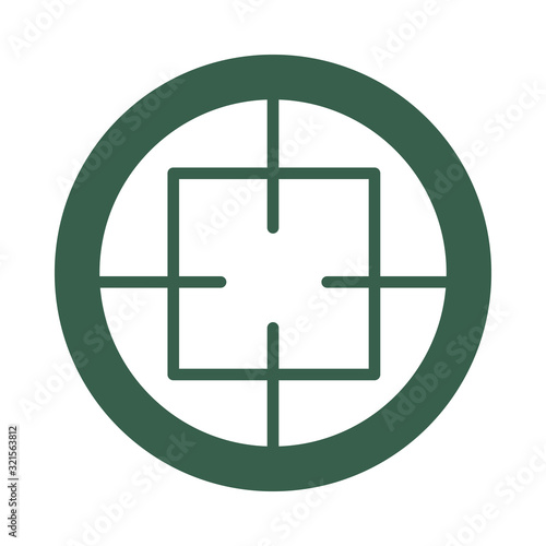 target military force isolated icon