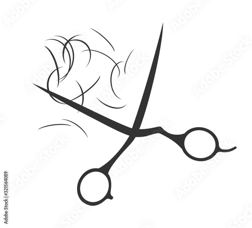 Design of hair cutting scissors