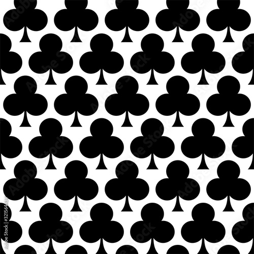 Creative design of clovers seamless background