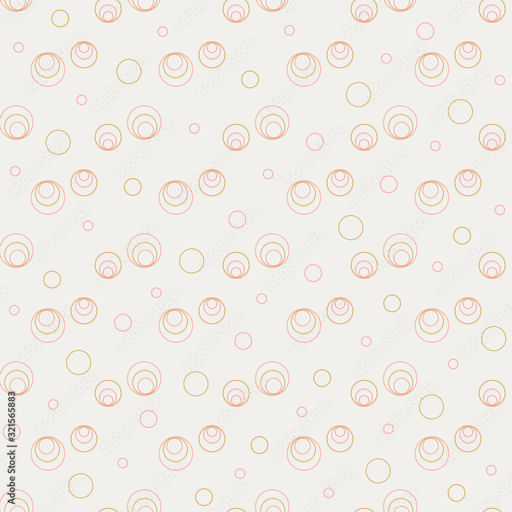 Seamless pattern of circles on a cream background Seamless pattern of circles on a cream background