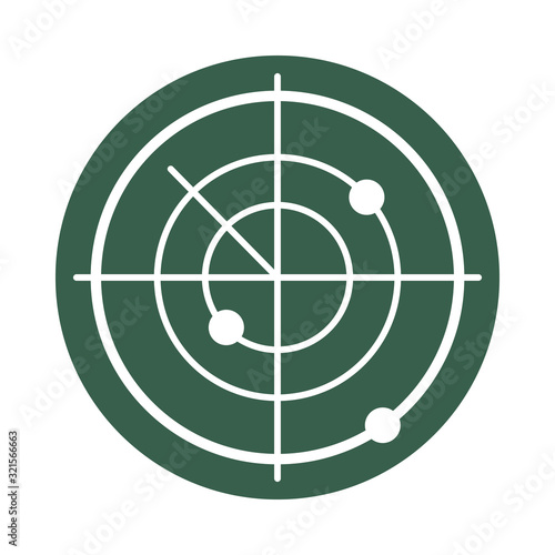 target military force isolated icon