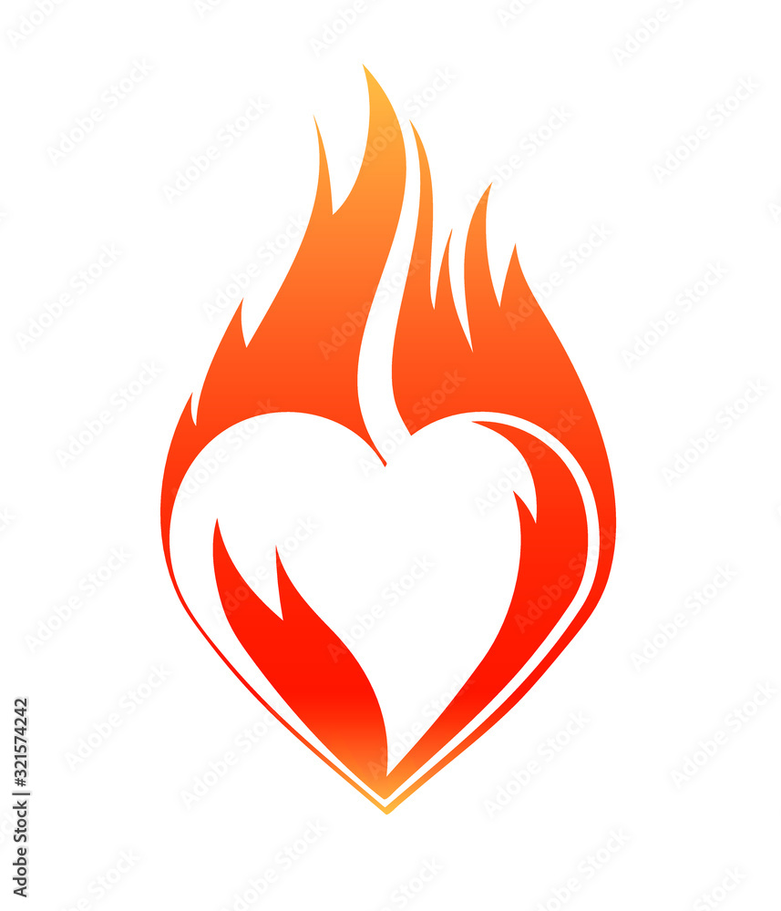 Blazing heart, abstract Valentine design for your cards, wishes and ect. Blazing heart, abstract Valentine design for your cards, wishes and ect.