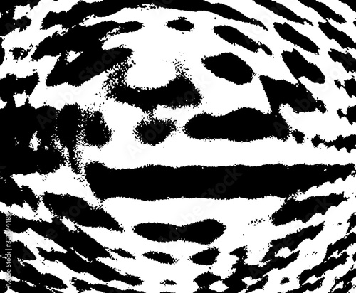 black and white abstract distorted pattern 