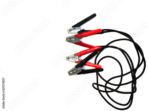 Wallpaper Mural Starting wires, red and blue terminals. Torontodigital.ca