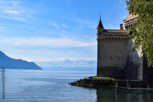 château de Veytaux entre Villeneuve et Montreux en Suisse