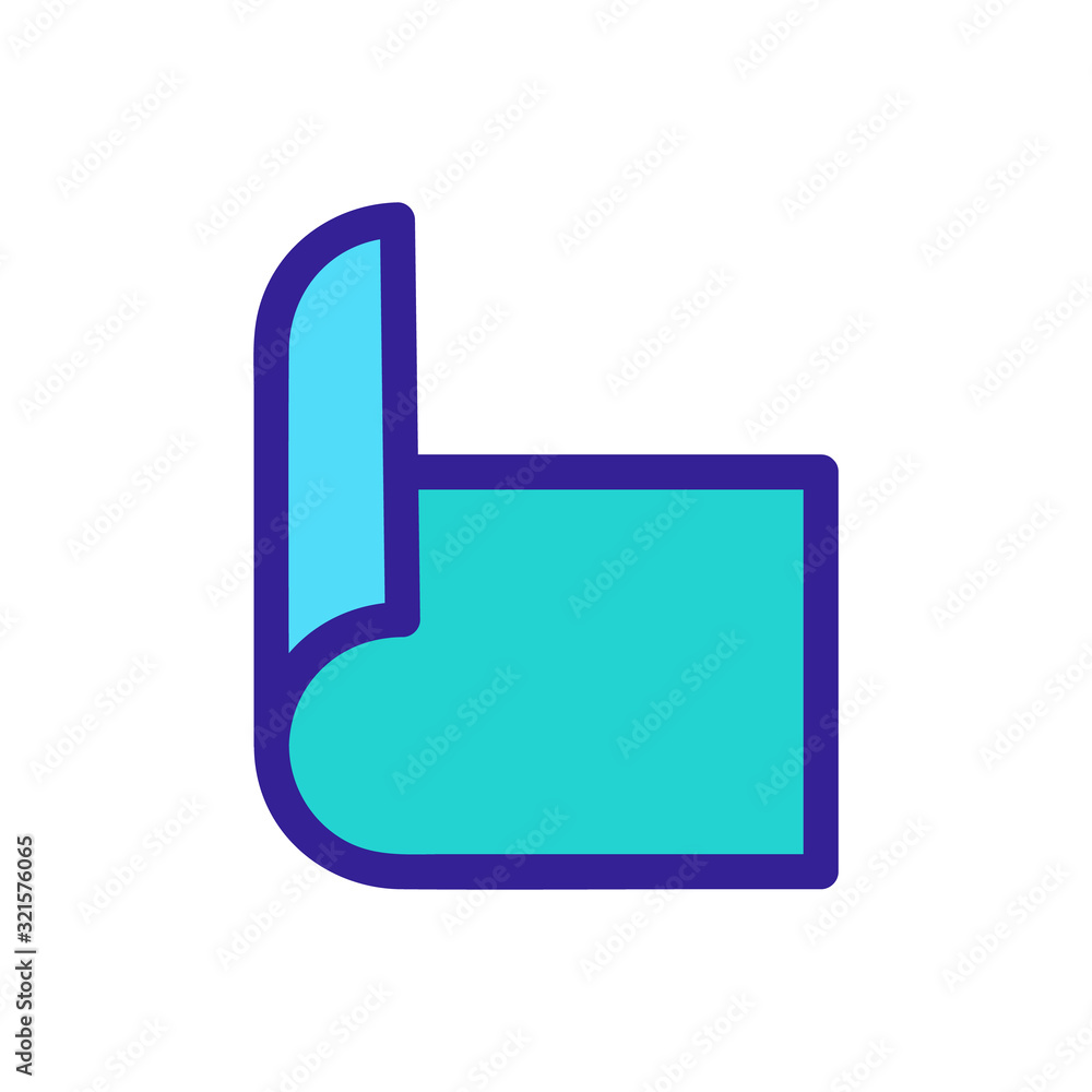 booklet flyer icon vector. Thin line sign. Isolated contour symbol illustration booklet flyer icon vector. Thin line sign. Isolated contour symbol illustration