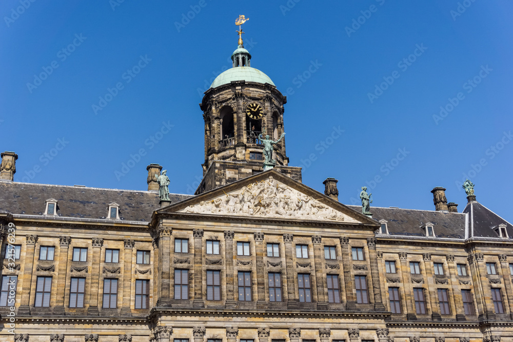 Royal Palace Amsterdam on the Dam Square in Amsterdam, Netherlands