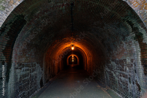 宇津ノ谷の明治のトンネル（静岡口から岡部口を見る）