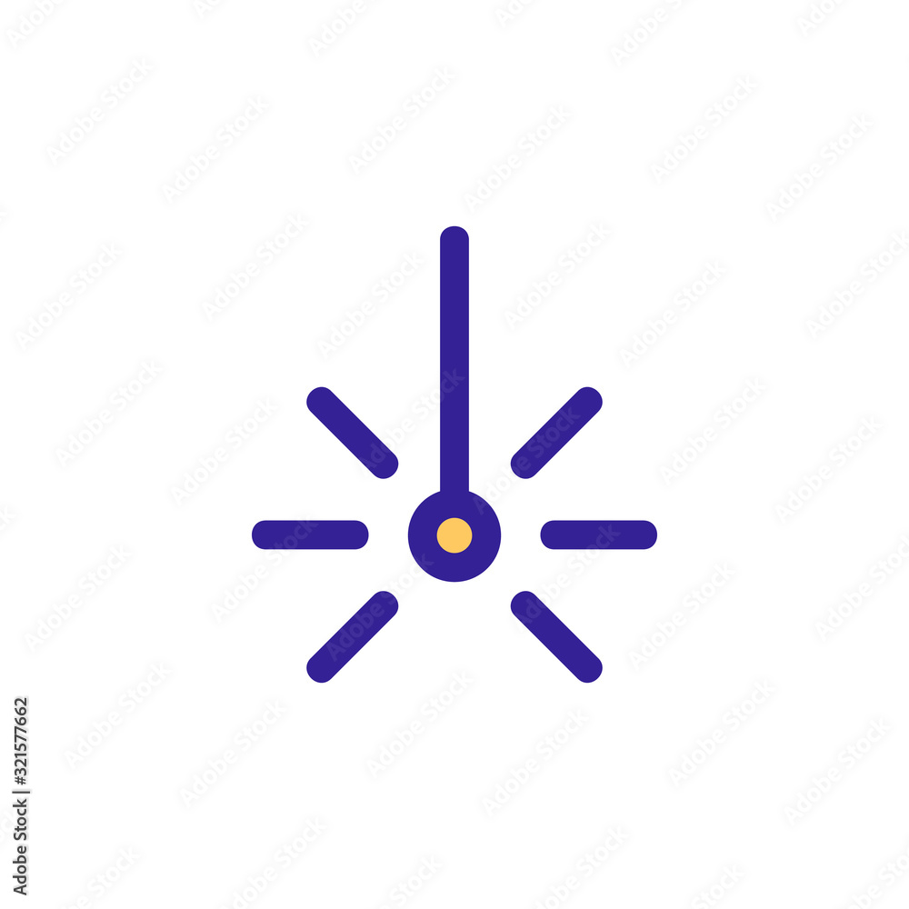 Laser welding cutting icon vector. Thin line sign. Isolated contour symbol illustration Laser welding cutting icon vector. Thin line sign. Isolated contour symbol illustration