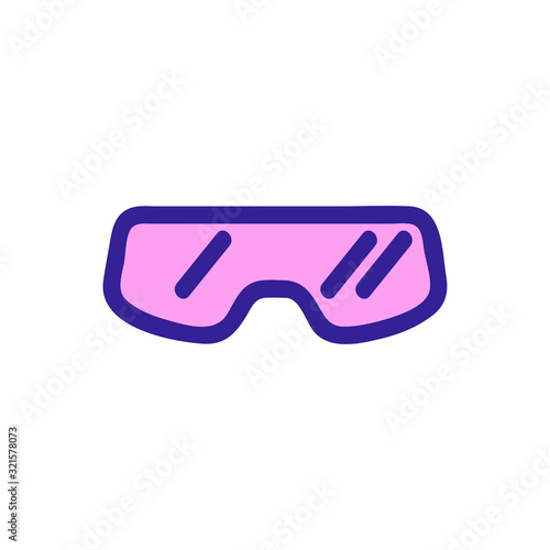 Laser welding cutting icon vector. Thin line sign. Isolated contour symbol illustration