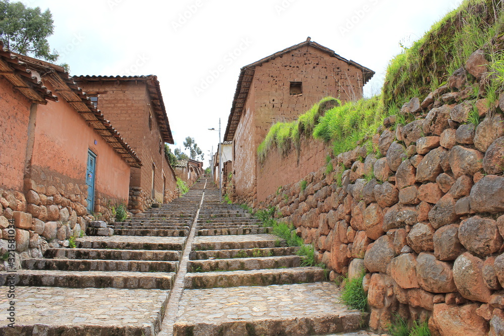 The Village of Chincero, high in the Andes of Peru The Village of Chincero, high in the Andes of Peru