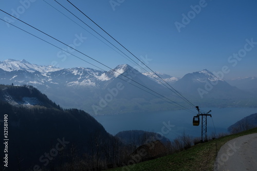 Cable car in the alps