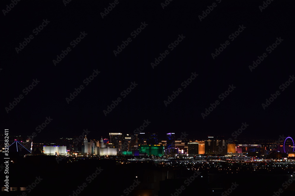 Naklejka premium Vegas Skyline