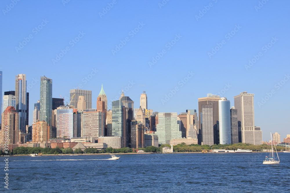 view of manhattan skyline