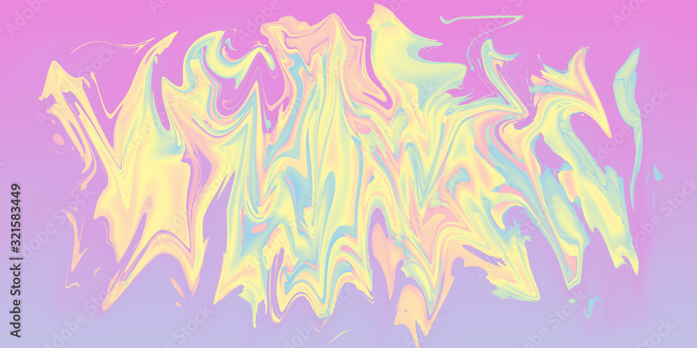 An abstract psychedelic wavy blob background image.