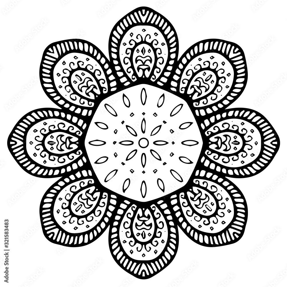 マンダラ模様 オリエンタル Stock ベクター Adobe Stock
