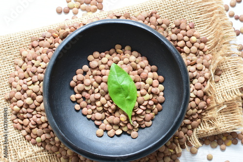 Very colorful natural lentil grains © KreaFoto
