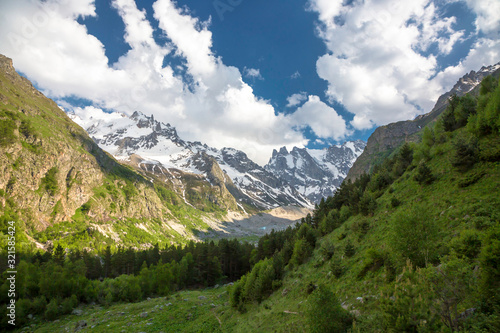 Mountain landscape. A beautiful panorama on high mountains. Nature of the North Caucasus © Ivan_Gatsenko