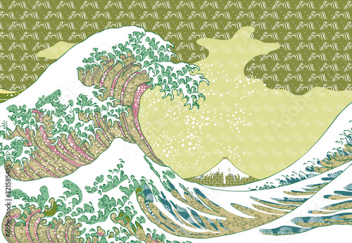 神奈川沖浪裏　カラフルバージョン　その2