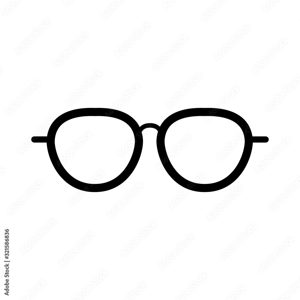 EYEGLASSES icon design vector logo template EPS 10 EYEGLASSES icon design vector logo template EPS 10