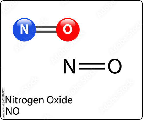 Nitrogen oxide Molecule Structure