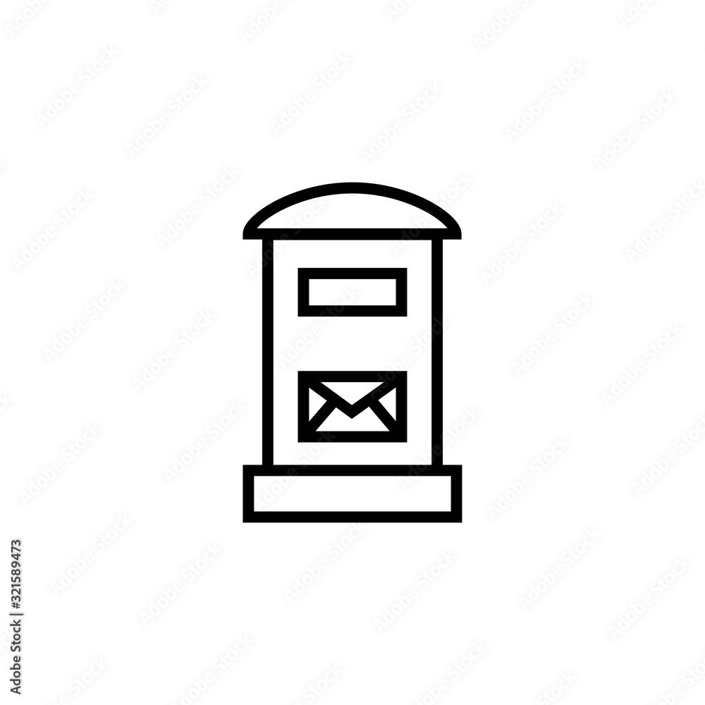 mail box icon design vector logo template EPS 10