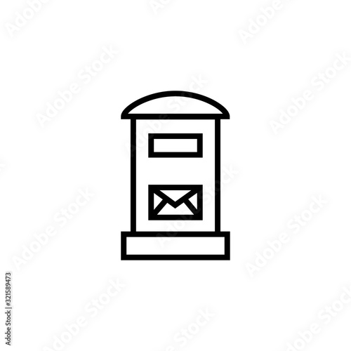 mail box icon design vector logo template EPS 10