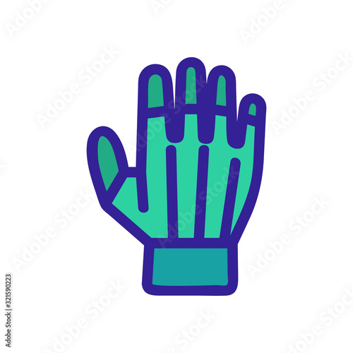 Cricket glove icon vector. Thin line sign. Isolated contour symbol illustration