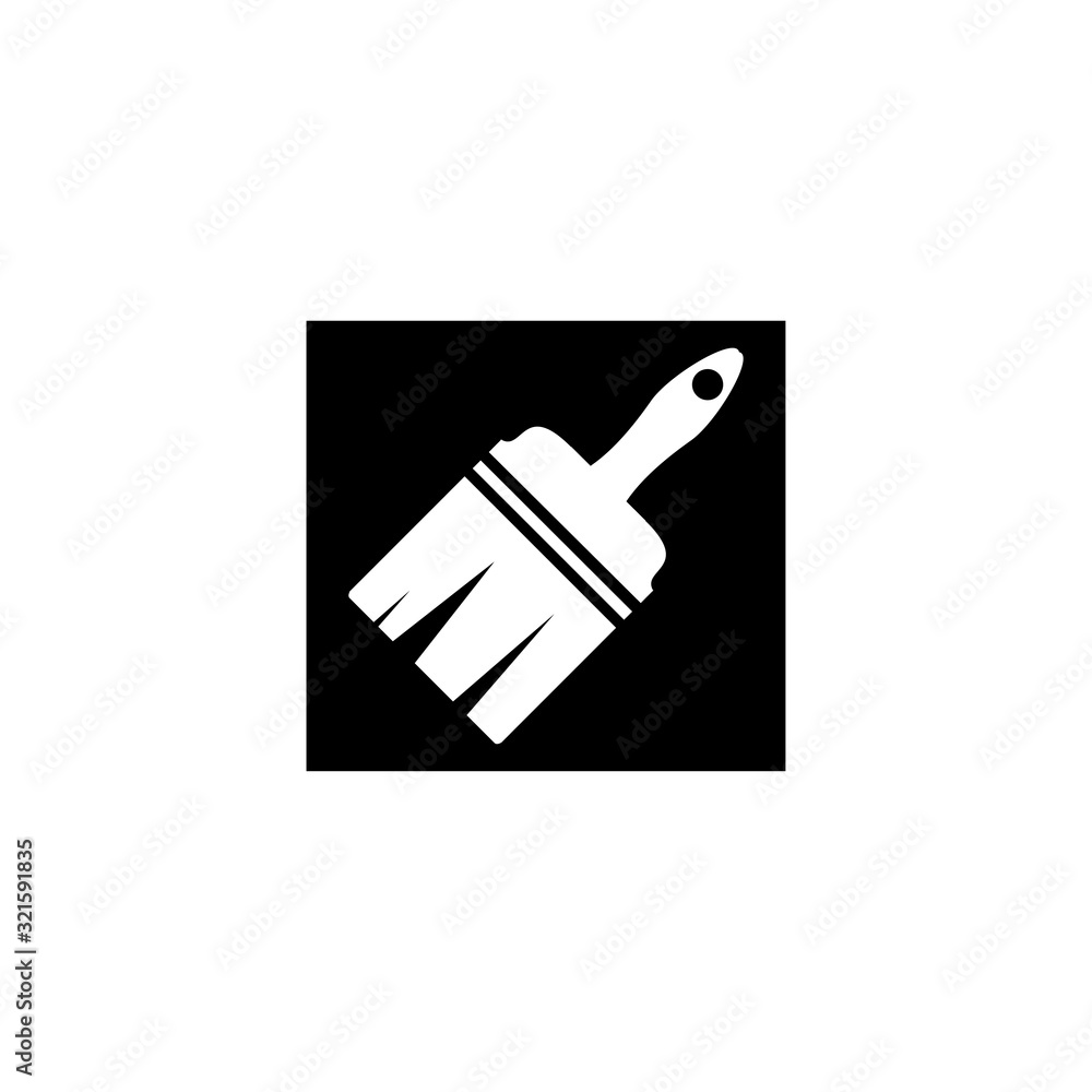 brush icon vector design logo template EPS 10 brush icon vector design logo template EPS 10