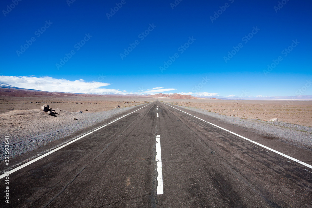 Fototapeta premium Road to San pedro de Atacama, Chile landscape