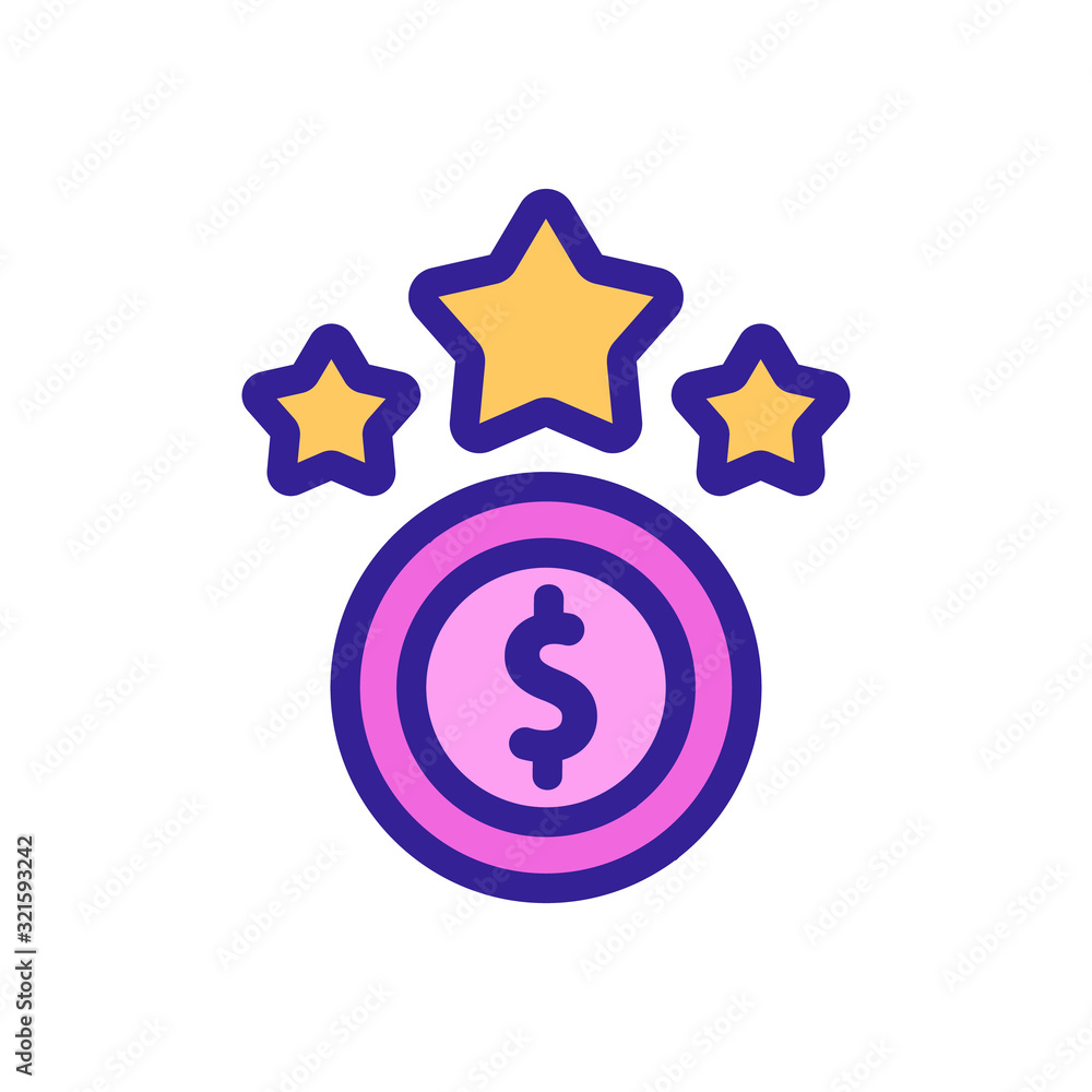 Bonus icon vector. Thin line sign. Isolated contour symbol illustration Bonus icon vector. Thin line sign. Isolated contour symbol illustration