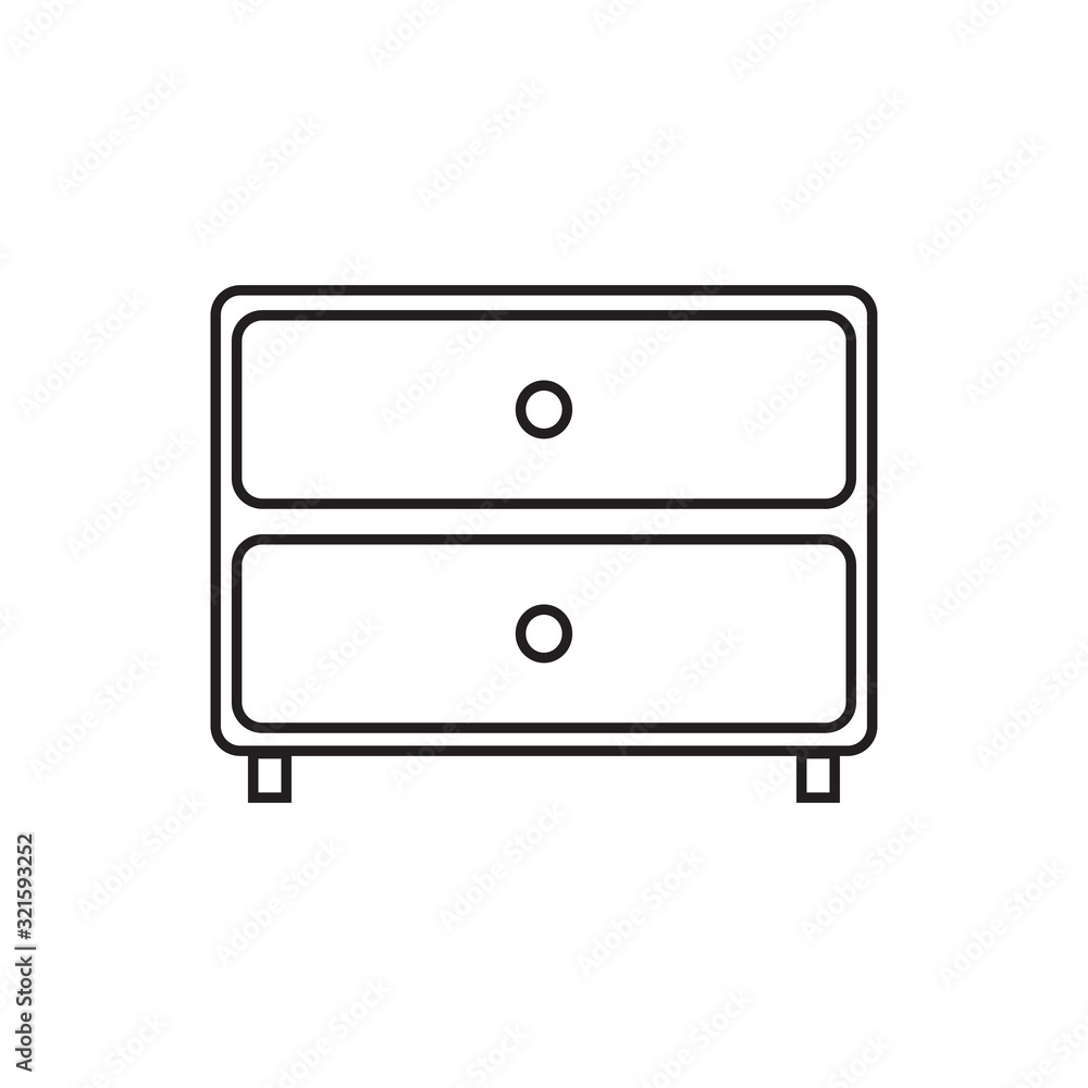 drawer icon design vector logo template EPS10 drawer icon design vector logo template EPS10