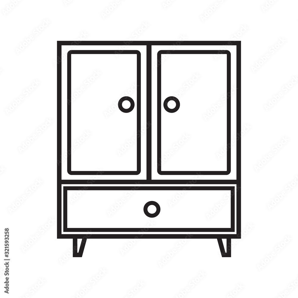 drawer icon design vector logo template EPS10 drawer icon design vector logo template EPS10