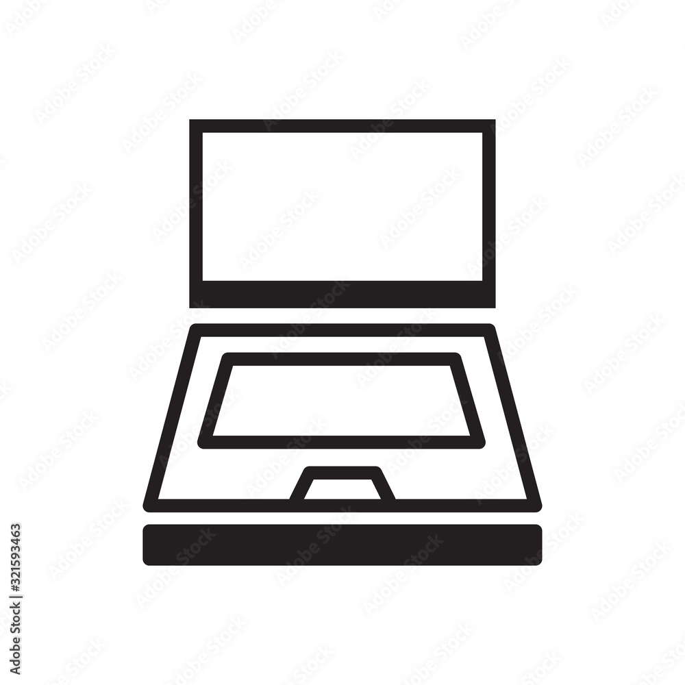 laptop icon design vector logo template EPS 10 laptop icon design vector logo template EPS 10