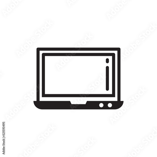 laptop icon design vector logo template EPS 10