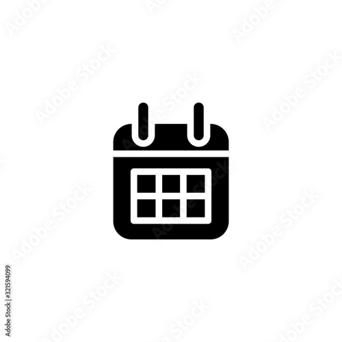 Vector illustration, calendar icon template.