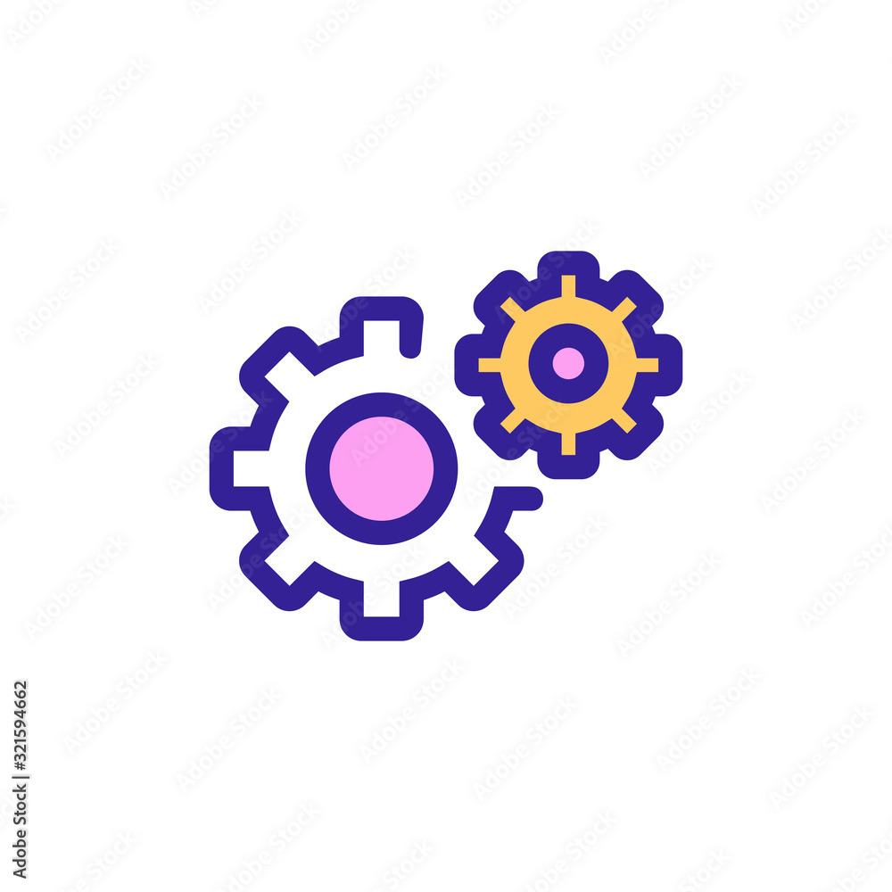 Automation icon vector. Thin line sign. Isolated contour symbol illustration Automation icon vector. Thin line sign. Isolated contour symbol illustration