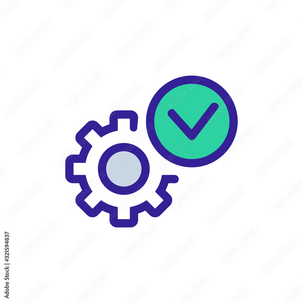 Automation icon vector. Thin line sign. Isolated contour symbol illustration Automation icon vector. Thin line sign. Isolated contour symbol illustration