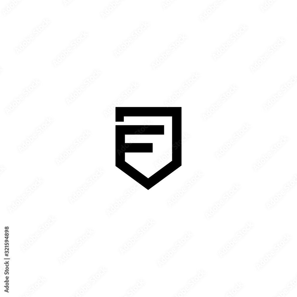 F Minimal Letter Logo concept F Minimal Letter Logo concept