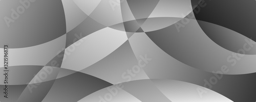 Fractal silver metallic circular banner background texture
