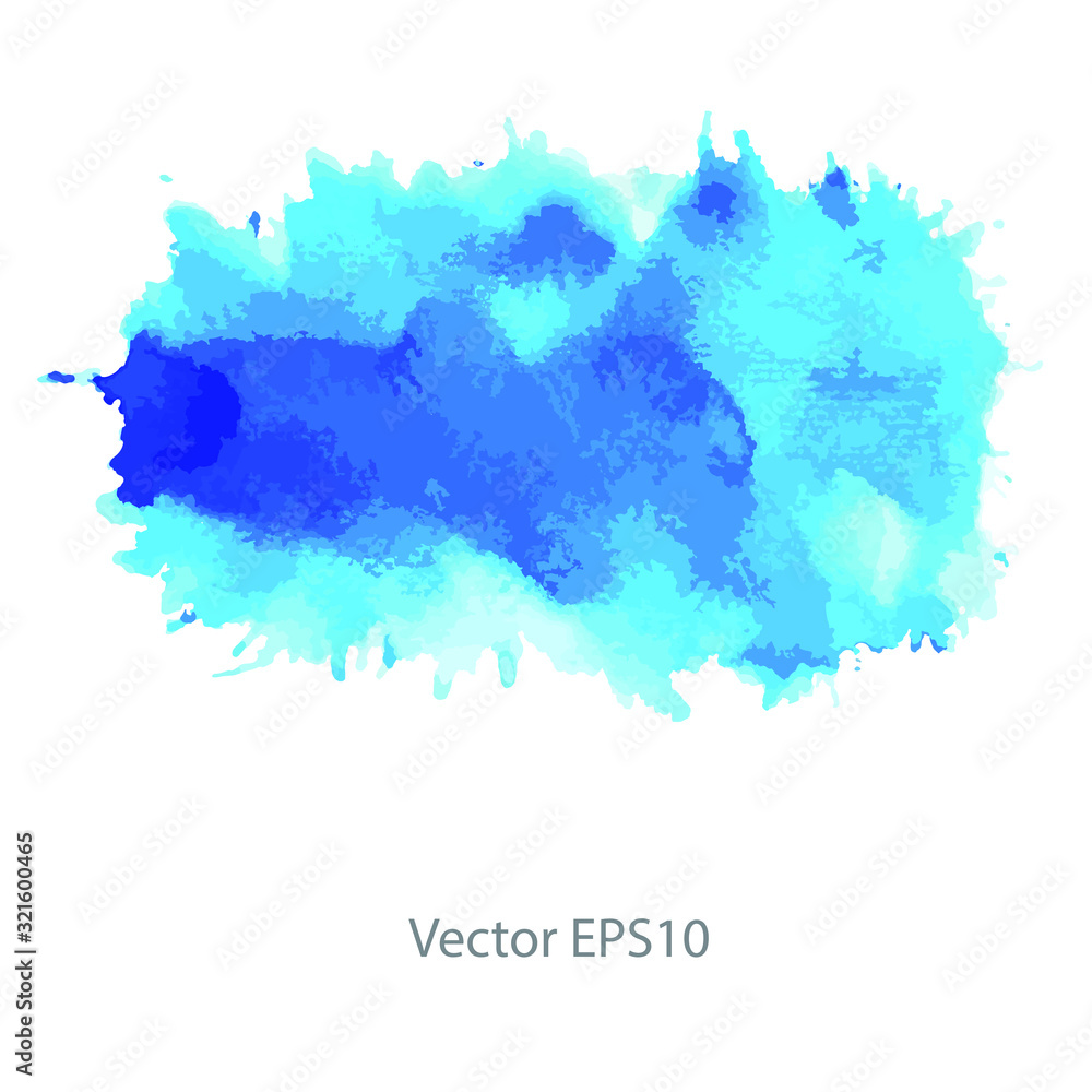Obraz premium blue watercolor background. vector background