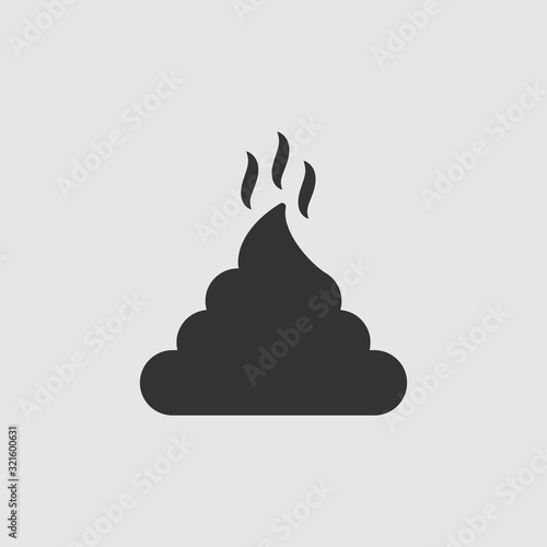 Simple Isolated Vector Poop Icon