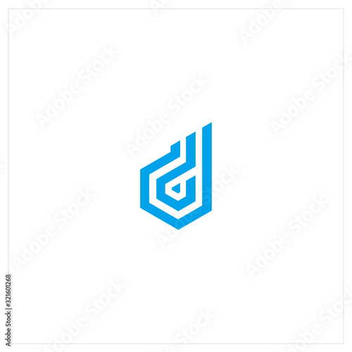 Free Download Initial Letter D, DD, logo icon design template elements - vector - GFXLoad