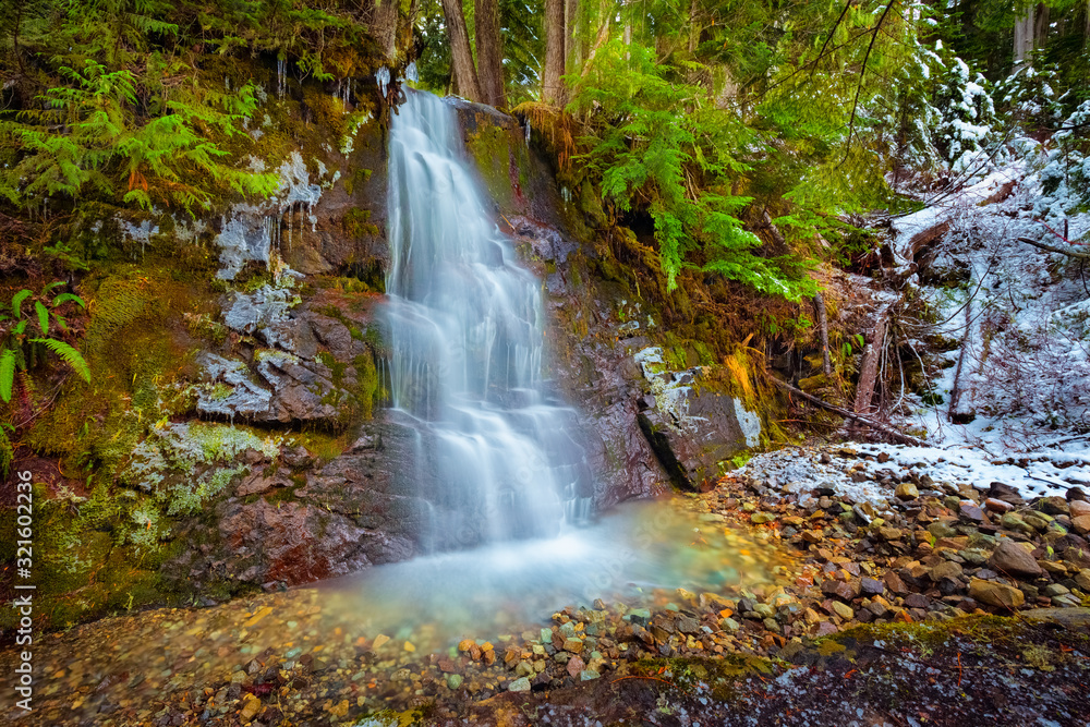 Watrerfall in Mt. Rainier National Park