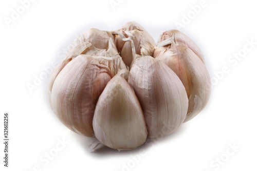 Garlic isolated on white