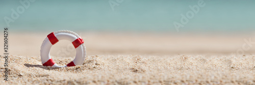 Close-up Of Miniature Lifebuoy photo