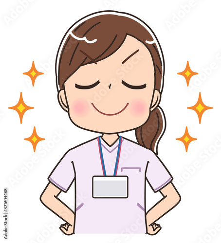 看護師 白衣 女 イラスト ナース マンガ 医療 かわいい