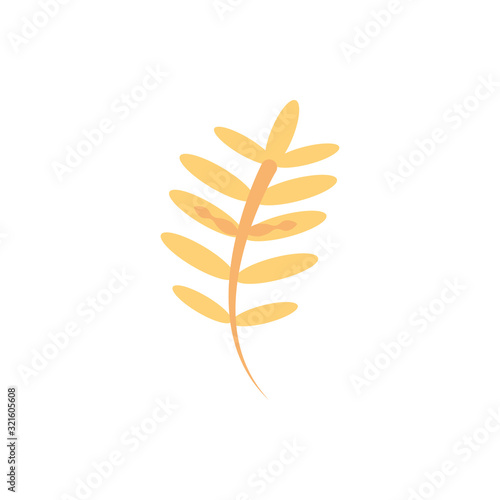 yellow branch foliage leaves natural floral botanical