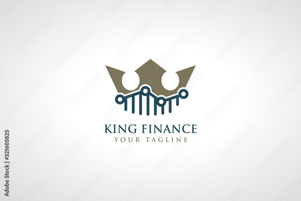 King Finance. Luxury Logo Template